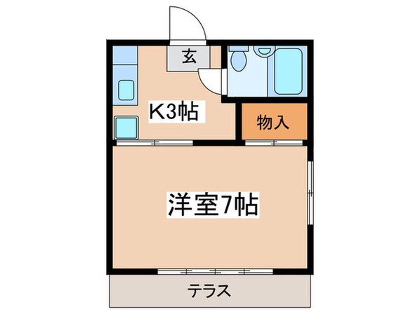 ハイツみのりの物件間取画像